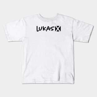 Black Lukas X Logo Kids T-Shirt